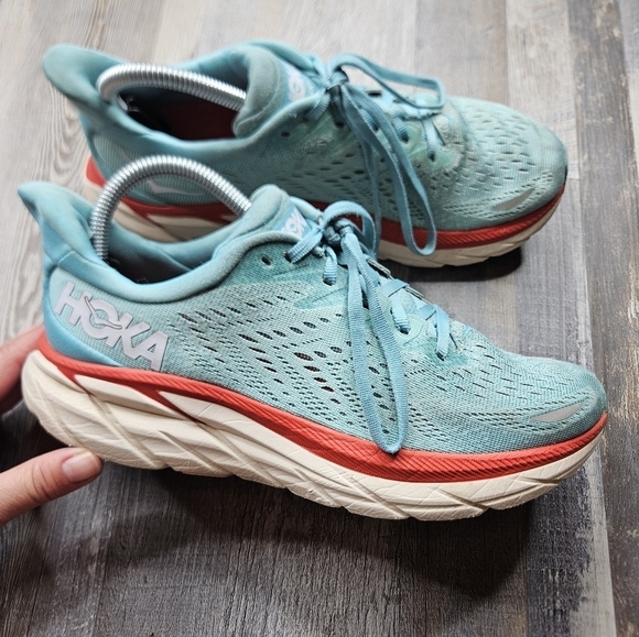 Hoka One One Shoes - Hoka One One Clifton 8 Women's 8B Blue 1119394 AEBL